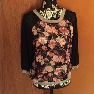 Sheer, Floral, Rue 21, Women’s Size Small